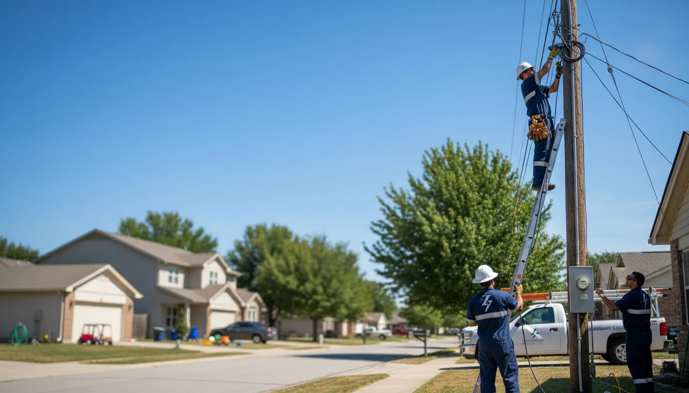 Residential electrician providing installation services in Hayfield, MN